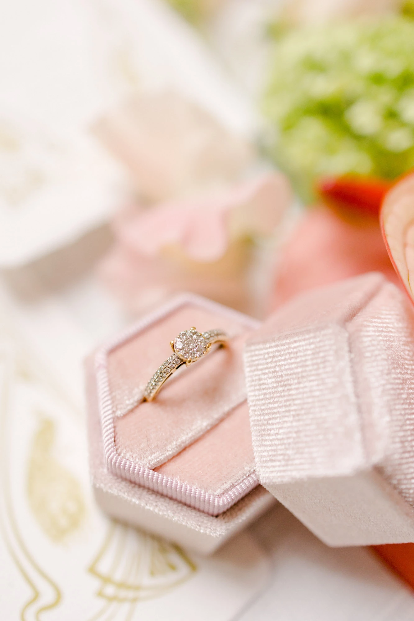 bague de fiançailles bijoux rose bague de mariage gemme